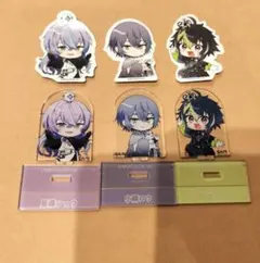 にじさんじ　チョコエッグ　クリアスタンド　ダイカットシール