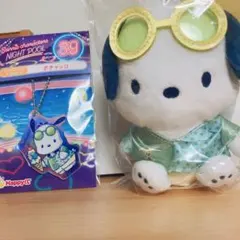 サンリオ　Happyくじ　ナイトプール ポチャッコ2点セット