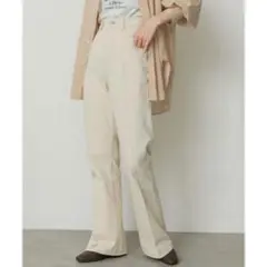 センタープレスフレアデニム