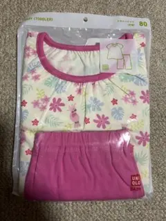 UNIQLO ベビー ドライパジャマ 80 ピンクのサムネイル