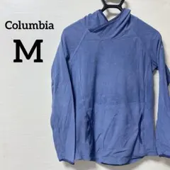 Columbia 【M】ブルーパーカー フード ポケット 長袖 フリース