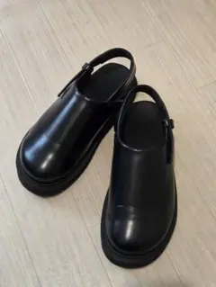【ユニクロC】クロッグシューズ　黒