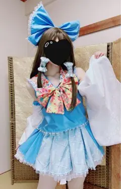 東方project博麗霊夢　青霊夢コスプレ衣装