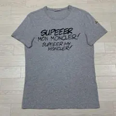 希少』 MONCLER モンクレール Tシャツ スタッズロゴ グレー S - メルカリ
