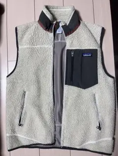 パタゴニア レトロX ベスト フリース アイボリー メンズ　サイズS