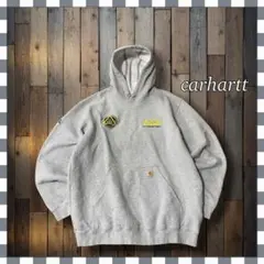 カーハート 企業刺繍ミッドウェイトプルオーバーパーカー フーデッドスウェットXL