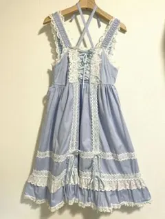 訳あり ベイビーザスターズシャインブライト ベビードールジャンパースカート 水色