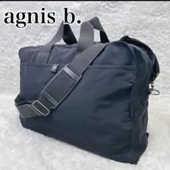 アニエスベー ボヤージュ ショルダーバッグ ハンドバッグ 2way 黒 大容量