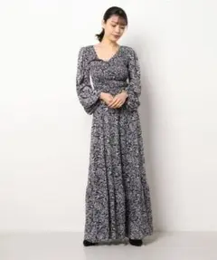 MICHAEL KORSバイカラー ヒッピー ジャカードドレス