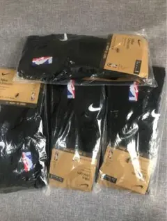 Nike NBA ソックス Lサイズ ブラック新品未使用 バスケ厚手5足セット