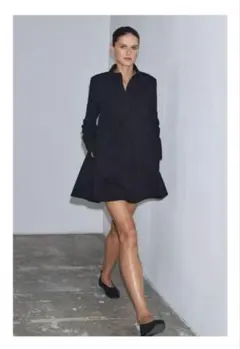 ZARA ZW COLLECTION ポプリンシャツワンピース　S 新品未使用