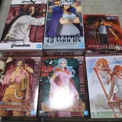 b*u様 ワンピース　プライズ　フィギュア　6体　ヴィヴィ　シャンクス　ロー　サ