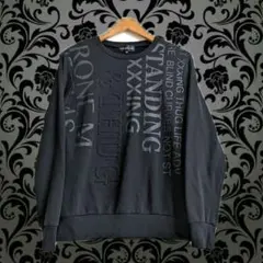 in the attic お兄系 平成 Y2K 英文字 長袖 薄手 トレーナー