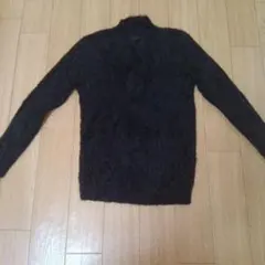 レディース　長袖セーター　ニット　トップス　ブラック