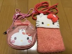 ハローキティ ポーチとスマホケース セット