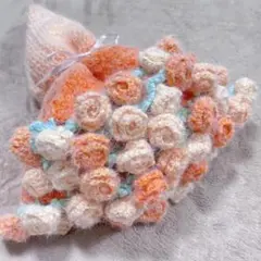 バラ 花束ブランケット フラワーブーケ グラデーション オレンジ