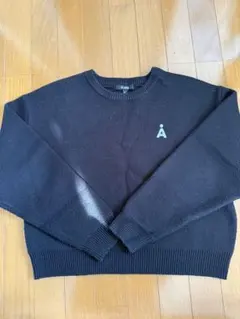 ALAND／Aロゴクルーニットプルオーバー