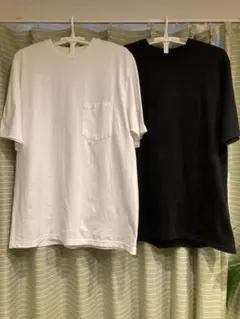 Graphpaper PackT 2枚(白無地、黒ポケットT)、サイズ3