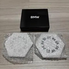 新品未使用　BMW オリジナル　白雲石吸水六角形コースター 2個セットのサムネイル