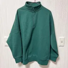 【新品】OLD NAVY 裏起毛 ハーフジップ　トレーナー　レディース　Lのサムネイル