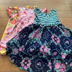 ビタミンカラーワンピース3枚セット 6-9M