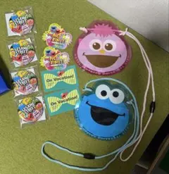 セサミストリート オリジナルチケットホルダー 缶バッジ シール