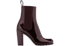 Bottega Veneta ラグアンクルブーツ　パテントレザー