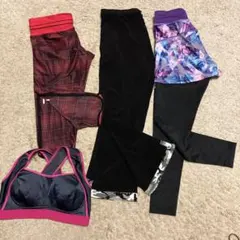 最終値下げ！フィットネスブラとボトムスセット　計4着