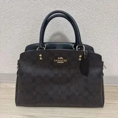 COACH ダークブラウン ハンドバッグ