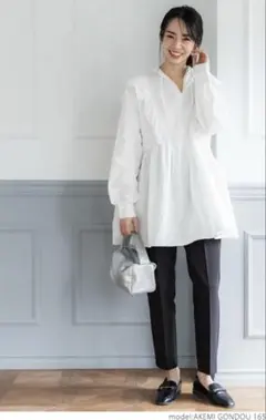 coca レースフリル2way Aラインブラウス