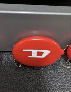 DIESEL ディーゼル ラバー コインケース 小銭入れ レッド
