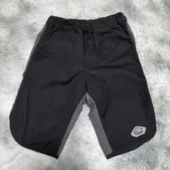 美品 ブリーズ breeze ハーフパンツ 130 ブラック×グレー 薄手