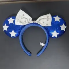 ディズニー カチューシャ ミニー 青 星