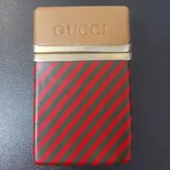 ビンテージGUCCI シガレットケース　赤緑ストライプ柄のサムネイル
