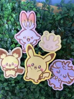 ポケピース　一番くじ　ワッペンチャーム　5点セット
