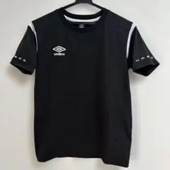 【umbro 】ブラック ショートスリーブシャツ　160