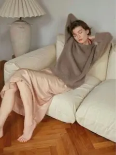 【ミラオーウェン】クルーネック ニット ウール モヘヤ　プルオーバー