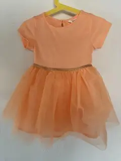 ◎値下げしました！H&M 半袖ワンピース 90 cm オレンジ