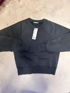 GU ウォッシュドスウェットプルオーバー ダークグレー M