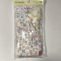 UNIQLO ベビー肌着 70サイズ 花柄