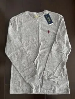 ラルフローレン カスタムスリムフィット 長袖 ロングTシャツ XS グレー