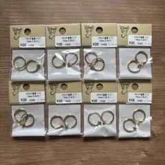 貴和製作所 イヤリング 金具 フープ 15mm G ニッケルフリー 8ペア