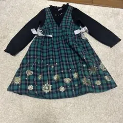 アクシーズファム　チェック柄ワンピース