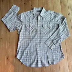 ⁠【ビッグE/白タブ/90s】リーバイス ウエスタンシャツ チェック柄 XL⁠
