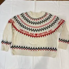 H&M ウィンターデザイン セーター Lサイズ