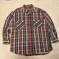 90s St.John's Bay ヘビーチェックネルシャツ Lサイズ