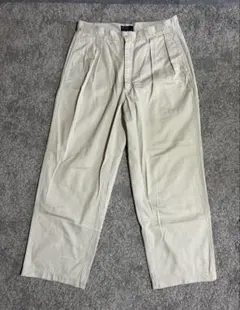 90s POLO CHINO 2タック チノパン ベージュ W32ラルフローレン