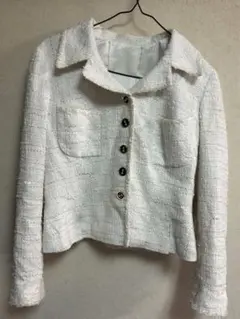 JAYRO ROPE TRICOT ツイードジャケット ホワイト Mのサムネイル