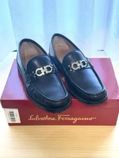 超美品 フェラガモ 25.5cm メンズ ガンチーニ ローファーサイズ7EE