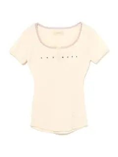 andmary Lacey mary logo tops/ivory - メルカリ